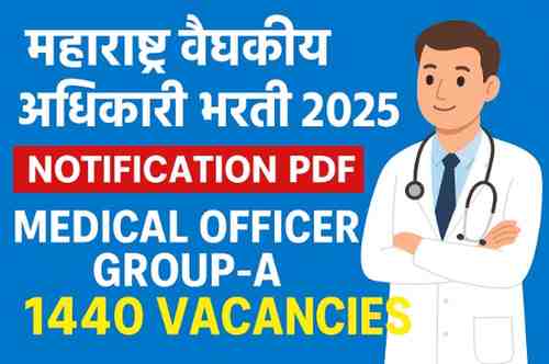 Maharashtra Medical Officer Group A Recruitment 2025
