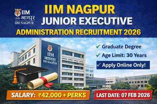 IIM Nagpur Junior Executive Bharti,