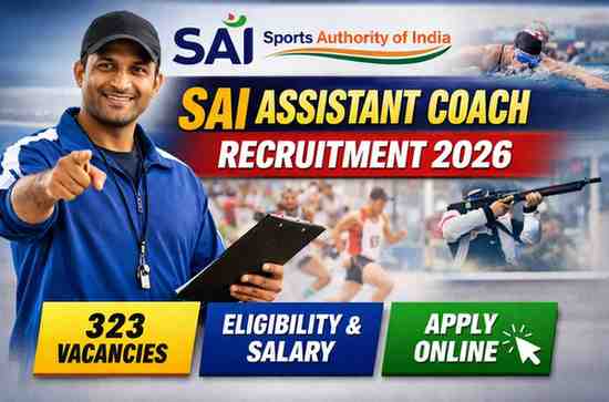 SAI Assistant Coach Recruitment 2026 – Assistant Coach Vacancy