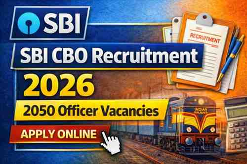 SBI CBO Recruitment 2026 Circle Based Officer Vacancy