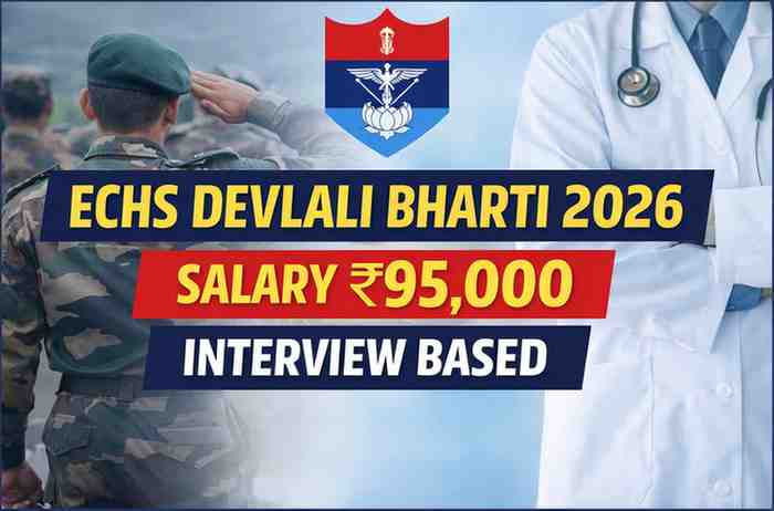 ECHS Devlali recruitment 2026 medical officer clerk attendant vacancy