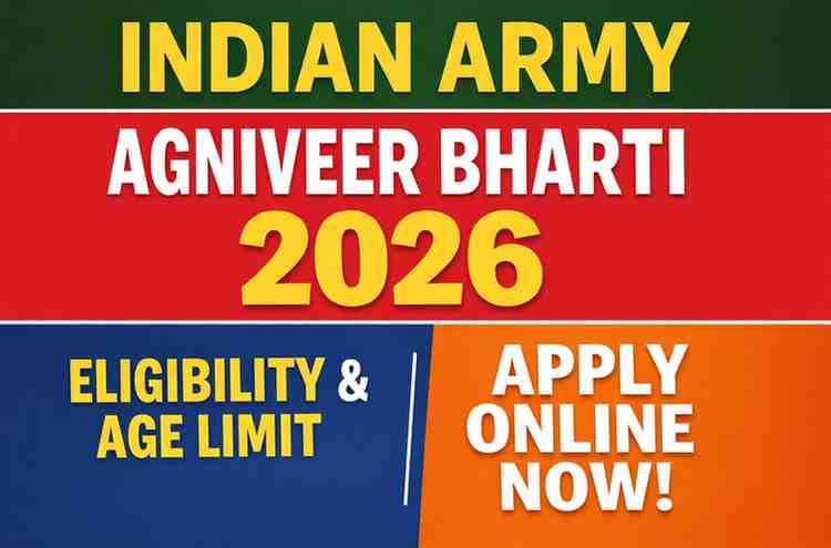 Indian Army Agniveer Bharti 2026 online form and eligibility details