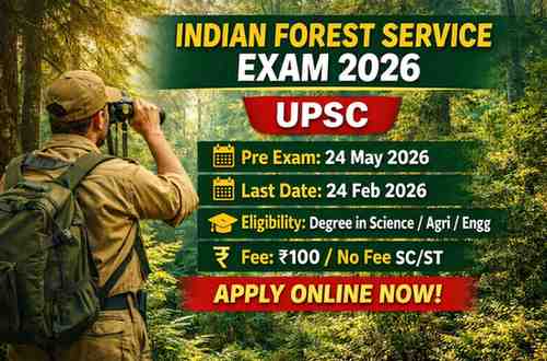 Indian Forest Service Examination 2026 notification by UPSC