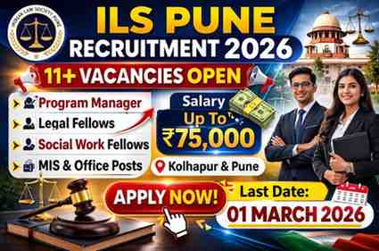 Indian Law Society Pune Recruitment 2026 notification for 11 posts