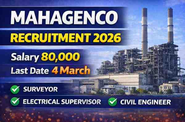 MAHAGENCO Recruitment 2026 for Surveyor Electrical Supervisor and Civil Engineer