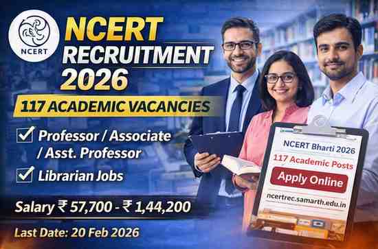 NCERT Bharti 2026 Recruitment for Academic Posts
