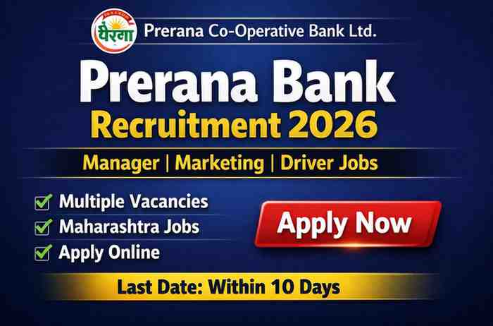 Prerana Bank Recruitment 2026 Apply Online