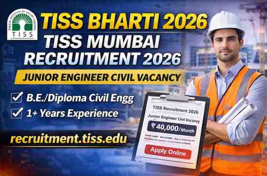 TISS Mumbai Recruitment 2026 Junior Engineer Civil Vacancy