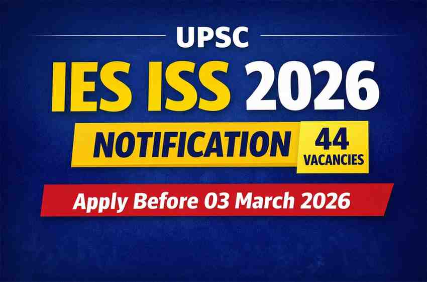 UPSC IES ISS 2026 Notification 44 Vacancies Apply Online