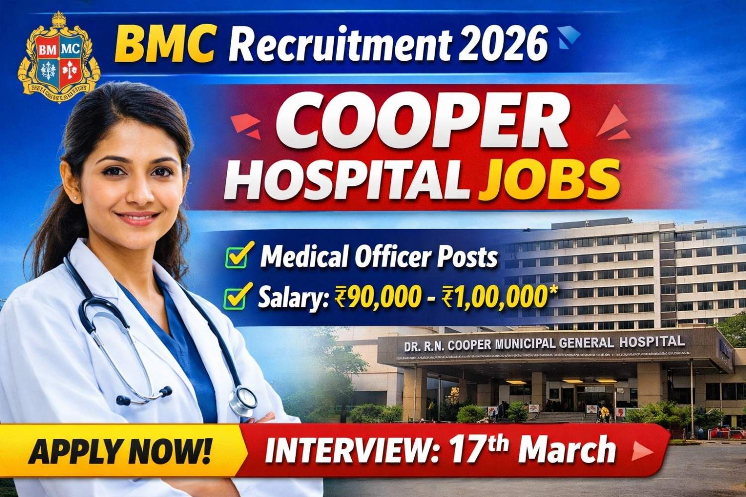 Brihanmumbai Municipal Corporation (BMC) Recruitment 2026